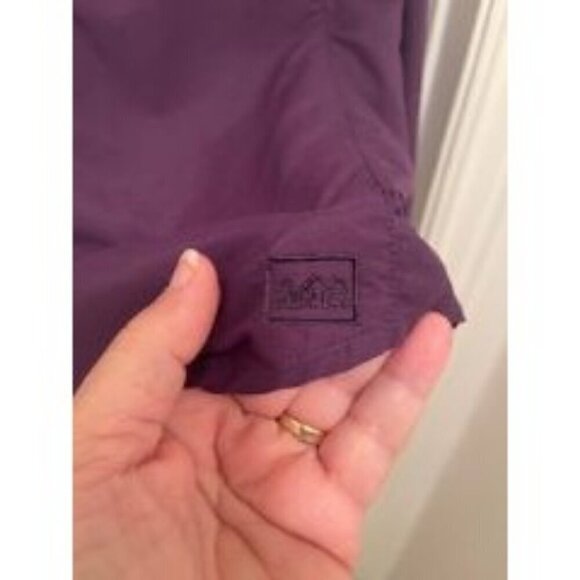REI PURPLE WOMEN'S SZ 1X  BUTTON UP LONG SLEEVE TOP ZIPPER POCKETS 💯% TACTEL SH - Picture 9 of 16